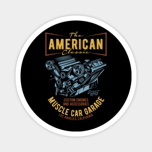 Muscle Car Garage Magnet